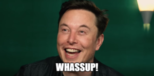 Elon Musk Happy Face